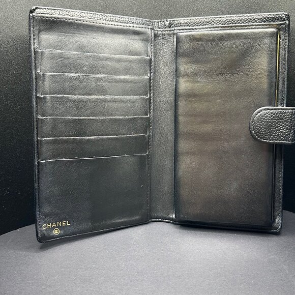 CHANEL Caviar Timeless CC French Wallet w/COA -‎ EUC - Picture 2 of 8